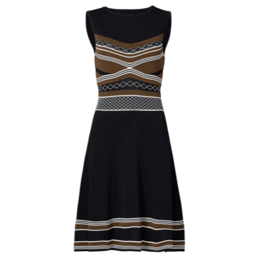 Shoshanna - Ava Dress in Olive/Black